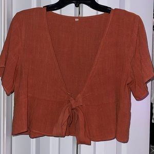 Shein Wrap tie top